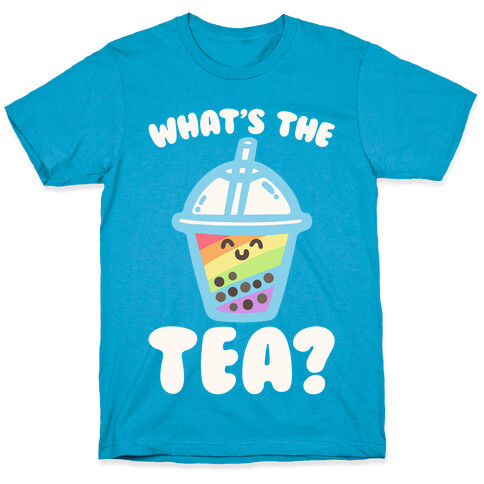 What's The Tea Bubble Tea White Print T-Shirt