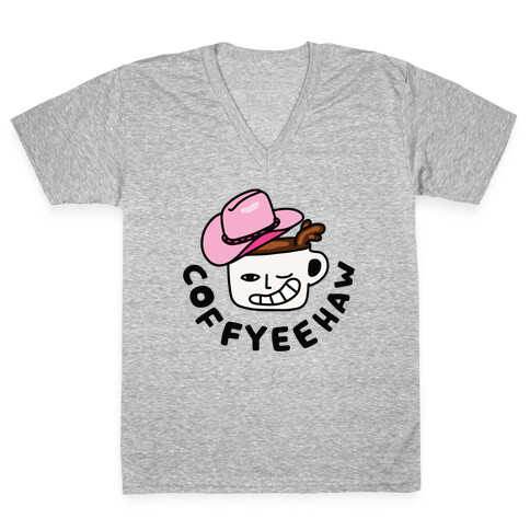 CoffYee Haw V-Neck Tee Shirt