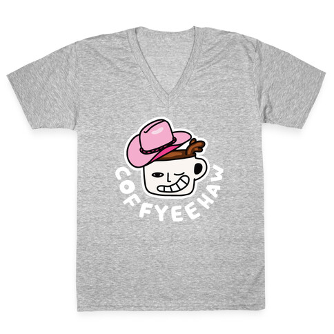 CoffYee Haw V-Neck Tee Shirt