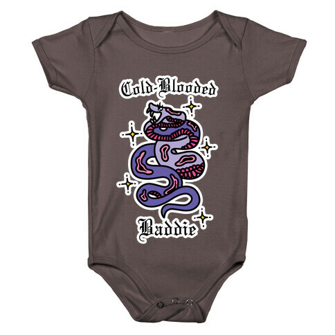 Cold-Blooded Baddie (Snake) Baby One-Piece