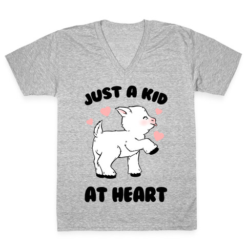 Just A Kid At Heart V-Neck Tee Shirt