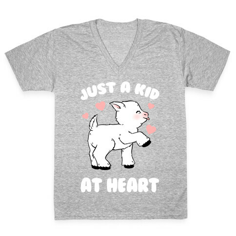Just A Kid At Heart V-Neck Tee Shirt