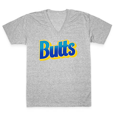 Butts Candy Logo V-Neck Tee Shirt