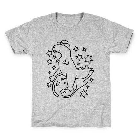 T-Rex Riding a Meteor Kids T-Shirt