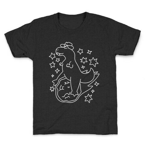 T-Rex Riding a Meteor Kids T-Shirt