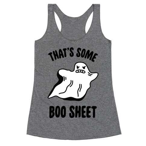 That's Some Boo Sheet Racerback Tank Top