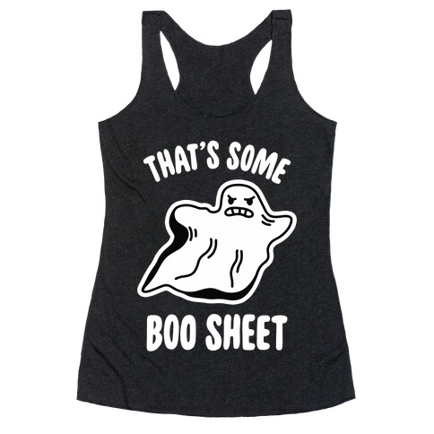 That's Some Boo Sheet Racerback Tank Top