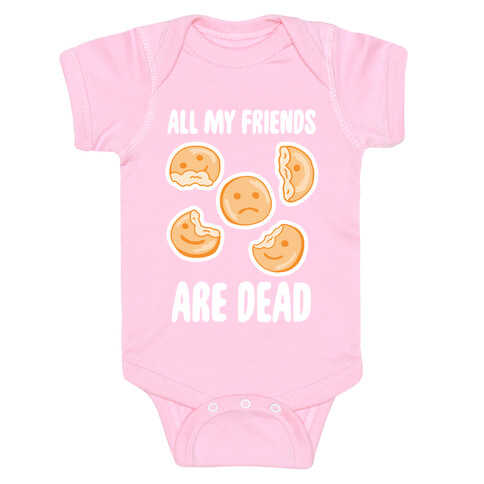 All My Friends Are Dead (Smiley Fries) Baby One-Piece