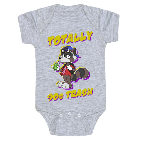 Totally 90's Trash Raccoon Baby One-Piece