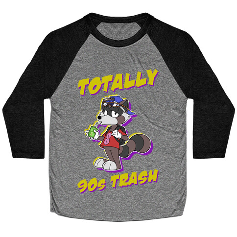 Totally 90's Trash Raccoon Baseball Tee