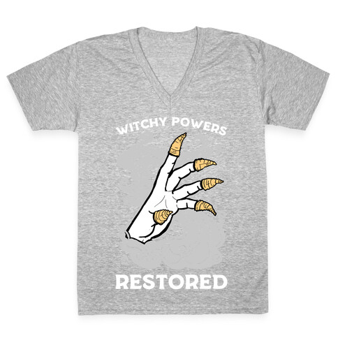 Witchy Powers Restored V-Neck Tee Shirt