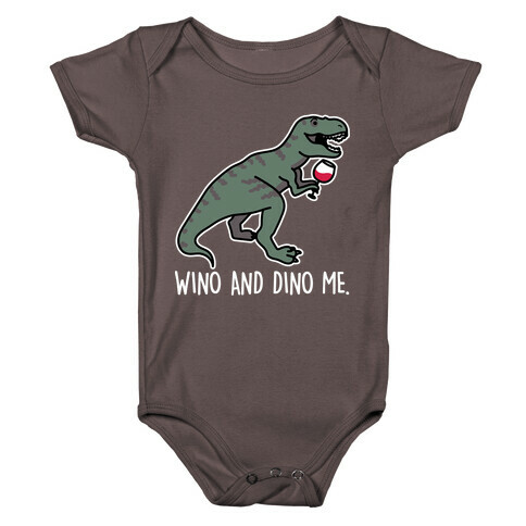 Wino And Dino Me Baby One-Piece