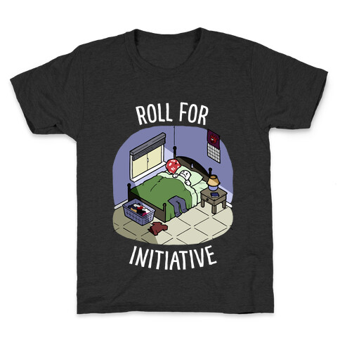 Roll For Initiative To Get Out Of Bed Kids T-Shirt
