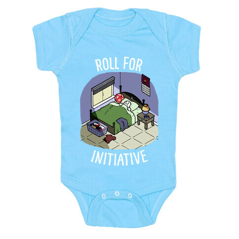 Roll For Initiative To Get Out Of Bed Baby One-Piece