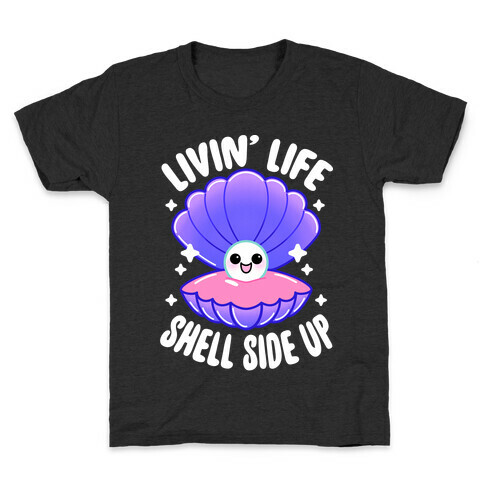 Livin' Life Shell Side Up Kids T-Shirt