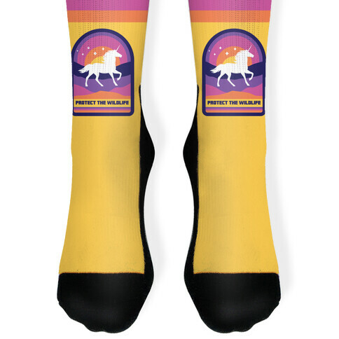 Protect The Wildlife (Unicorn) Sock