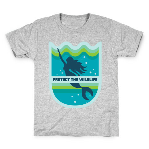 Protect The Wildlife (Mermaid) Kids T-Shirt