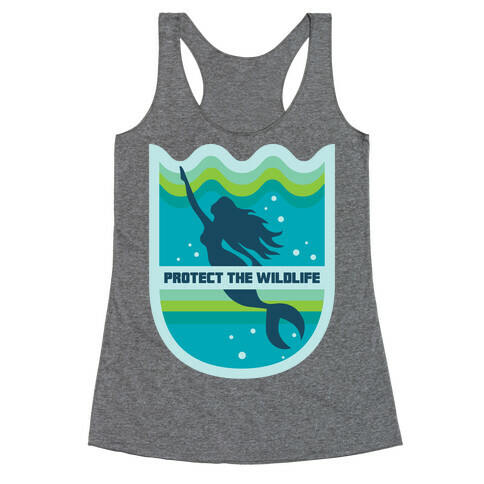 Protect The Wildlife (Mermaid) Racerback Tank Top