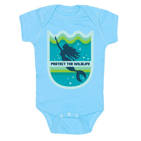 Protect The Wildlife (Mermaid) Baby One-Piece