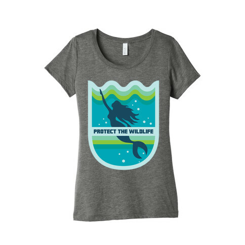 Protect The Wildlife (Mermaid) Womens T-Shirt