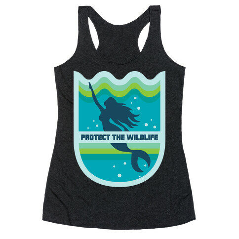 Protect The Wildlife (Mermaid) Racerback Tank Top