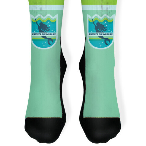 Protect The Wildlife (Mermaid) Sock