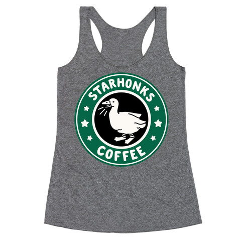 Starhonks Coffee Parody Racerback Tank Top