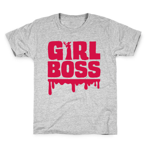 Girl Boss Vampire Parody Kids T-Shirt