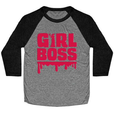 Girl Boss Vampire Parody Baseball Tee