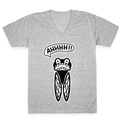 Screaming Cicada V-Neck Tee Shirt