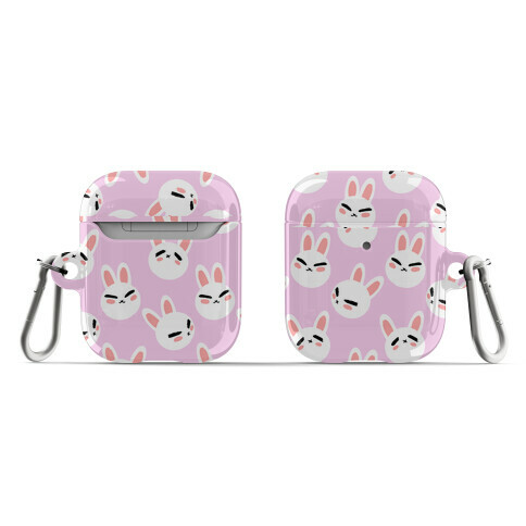 BunBun Pattern Pink AirPod Case