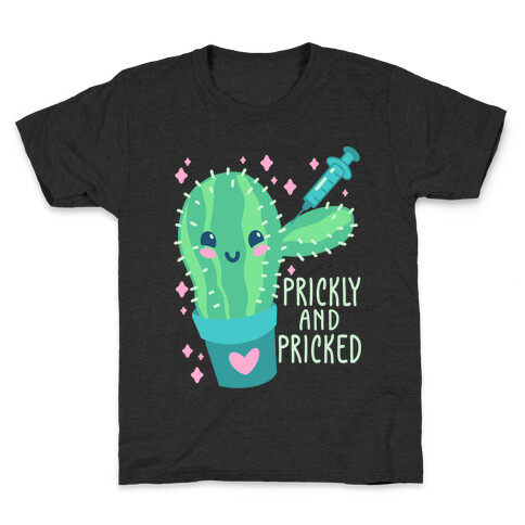 Prickly And Pricked Cactus Kids T-Shirt