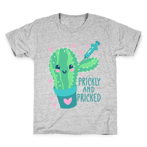 Prickly And Pricked Cactus Kids T-Shirt