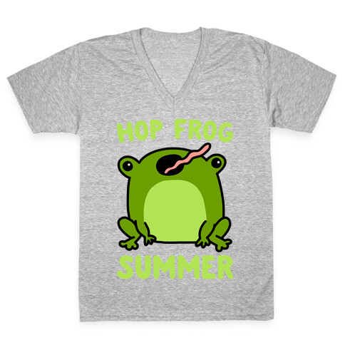 Hop Frog Summer V-Neck Tee Shirt