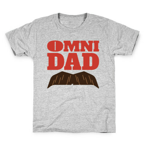 Omni Dad Parody White Print Kids T-Shirt