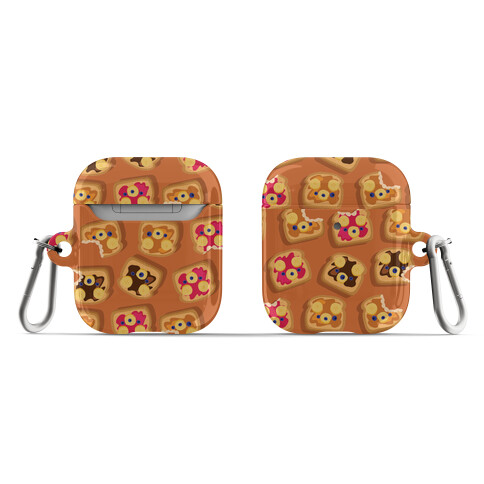 Bear Toast Pattern AirPod Case