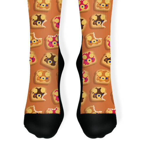 Bear Toast Pattern Sock