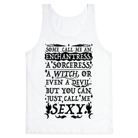 Just Call Me Sexy Witch Tank Top