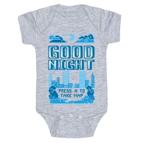 Good Night Game Over Screen Baby One-Piece