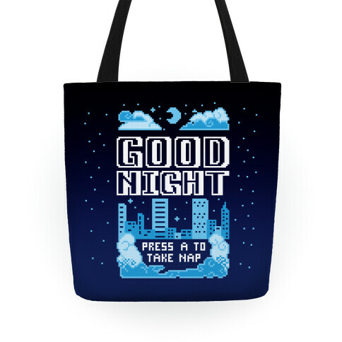 Good Night Game Over Screen Tote