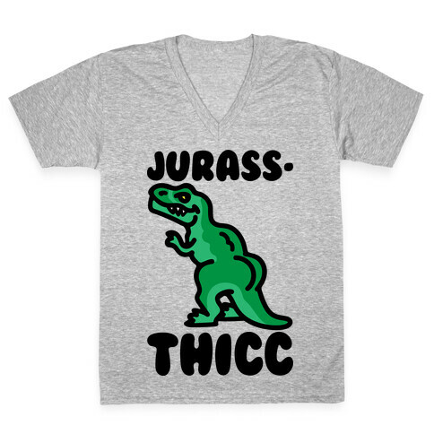 Jurassthicc Parody V-Neck Tee Shirt
