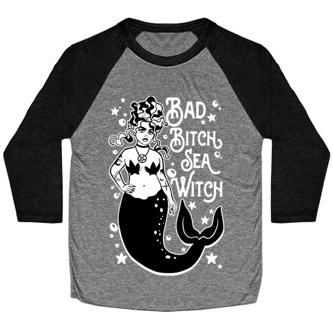 Bad Bitch Sea Witch Baseball Tee