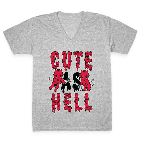 Cute as Hell V-Neck Tee Shirt