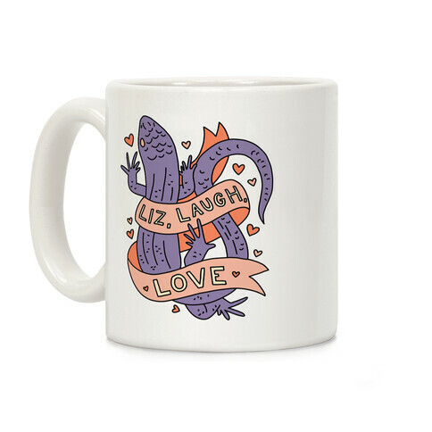 Liz, Laugh, Love (Lizard) Coffee Mug