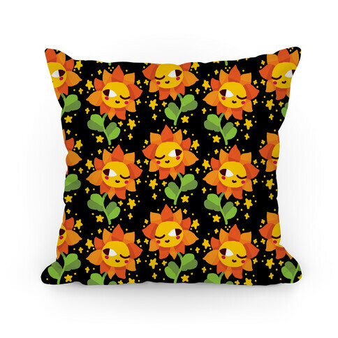 Winky Flower Pattern Pillow