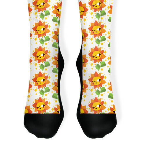 Winky Flower Pattern Sock