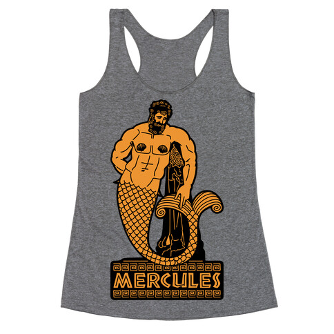 Mercules Merman Hercules Parody Racerback Tank Top