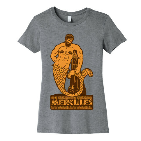 Mercules Merman Hercules Parody White Print Womens T-Shirt