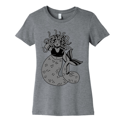 Merdusa (Mermaid Medusa) Womens T-Shirt