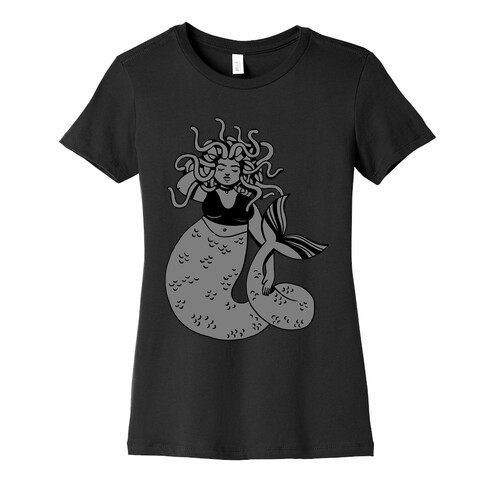 Merdusa (Mermaid Medusa) Womens T-Shirt